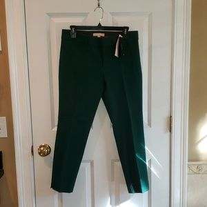 Banana Republic Sloan Fit Emerald Green Crop Pant